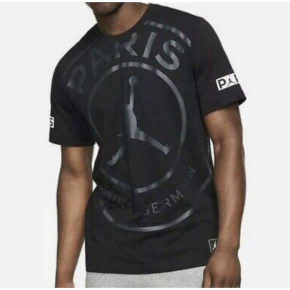 Jordan PSG Paris Saint-Germain SS Logo T-Shirt Men’s Size Large - Picture 2 of 10